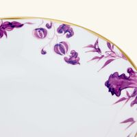 bernardaud prunus soup plate round purple 19cm