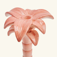 Palm Trees Candle Holder Medium Pink les ottomans palm trees candle holder medium pink