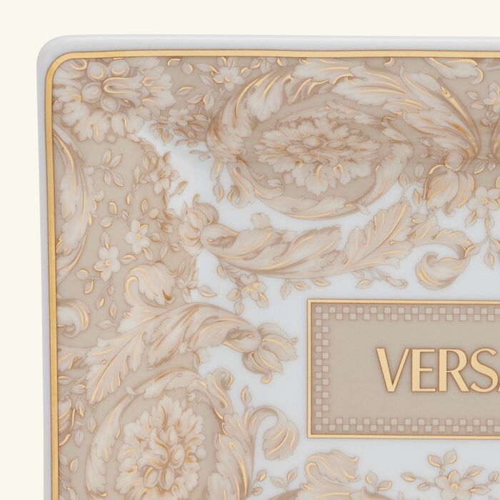 versace barocco beige serving dish 15 cm