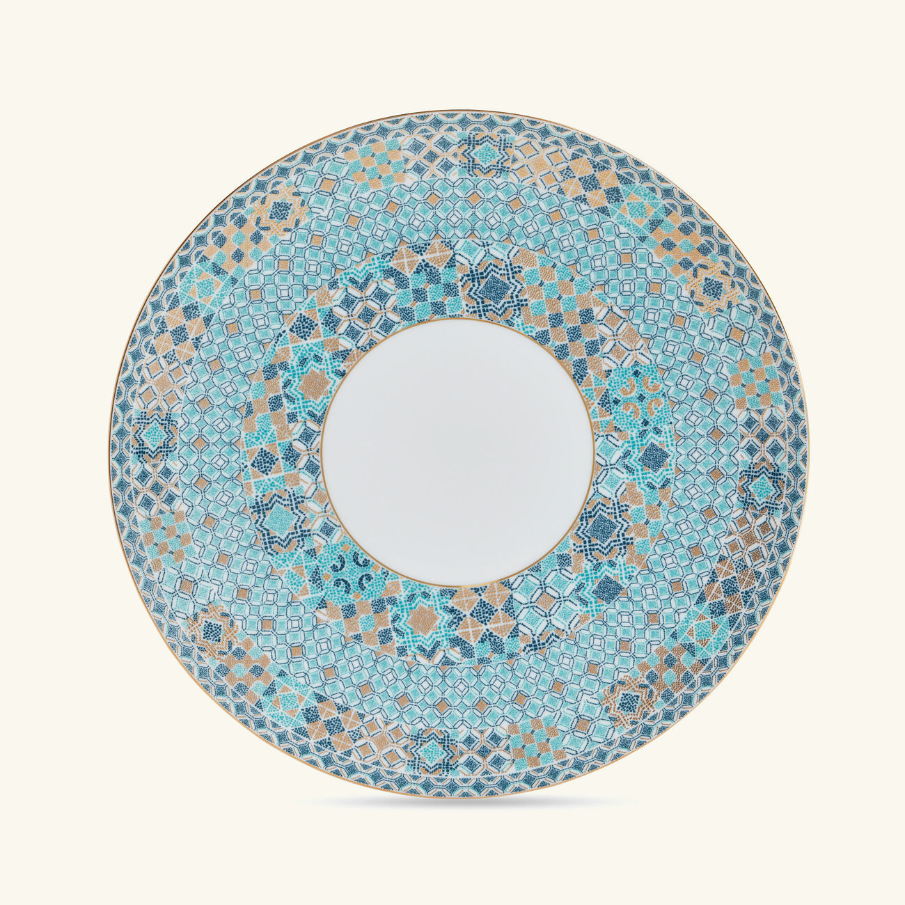 haviland portofino underplate round blue 32cm