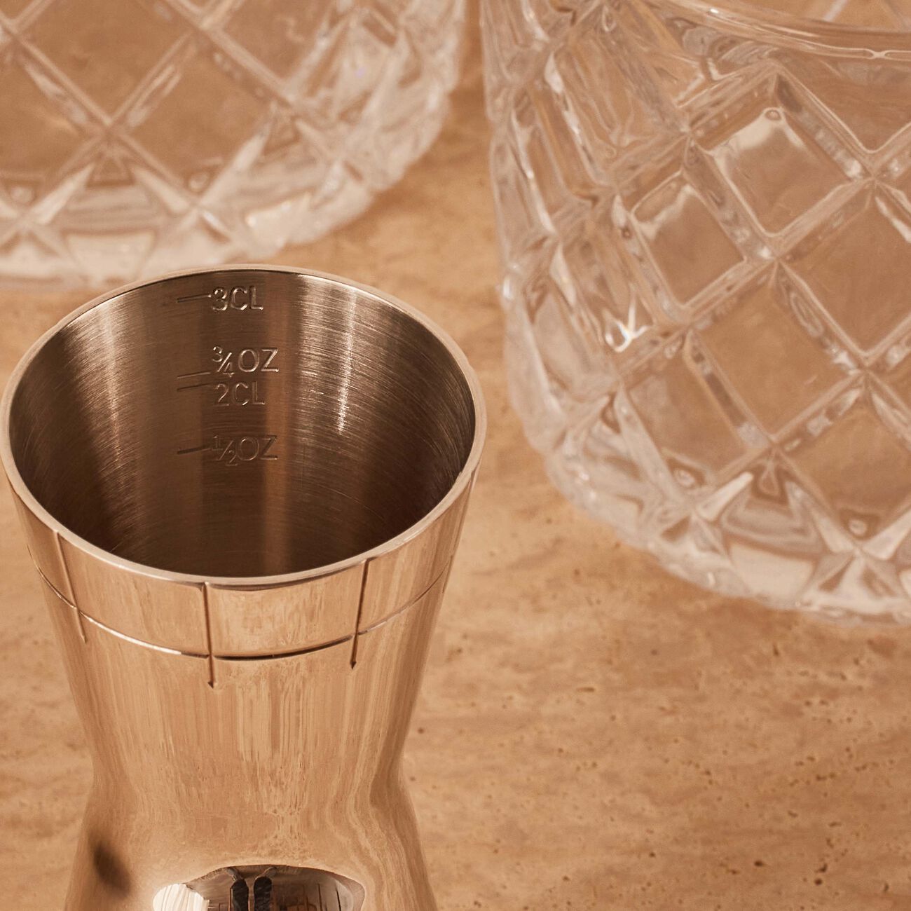 christofle graphik jigger silver plated