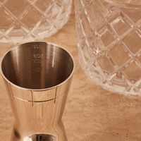 christofle graphik jigger silver plated