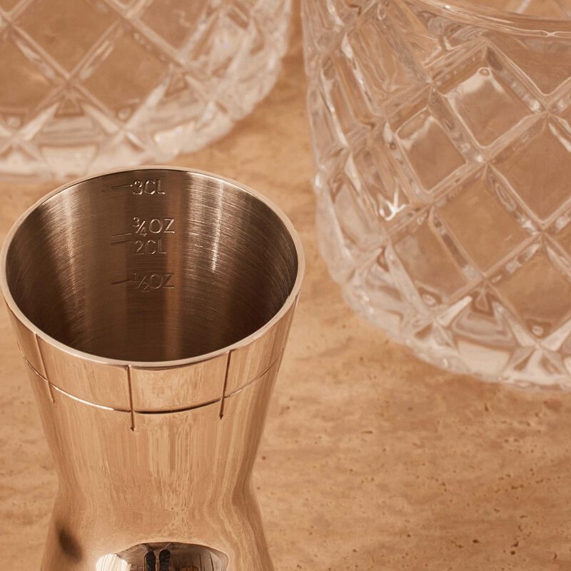 christofle graphik jigger silver plated