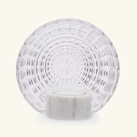 baccarat new antique aura candle holder clear small