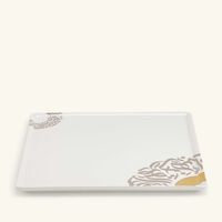 dimlaj qamar servng plate sqaure white 29cm