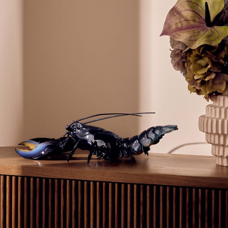 Lobster Sculpture Large Blue lladro lobster sculpture large blue