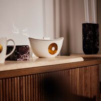 Qamar Serving Pot with Lid White 23cm dimlaj qamar serving pot with lid white 23cm