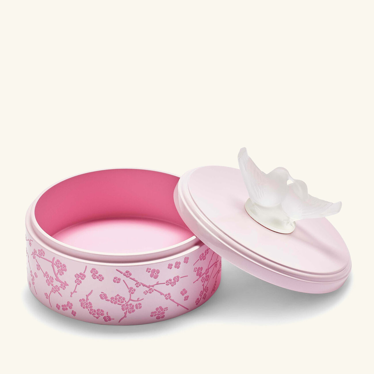 lalique fleurs de cerisier box small pink
