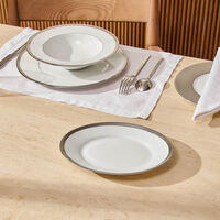 Maille Platine Appetizer Plate White bernardaud maille platine appetizer plate white