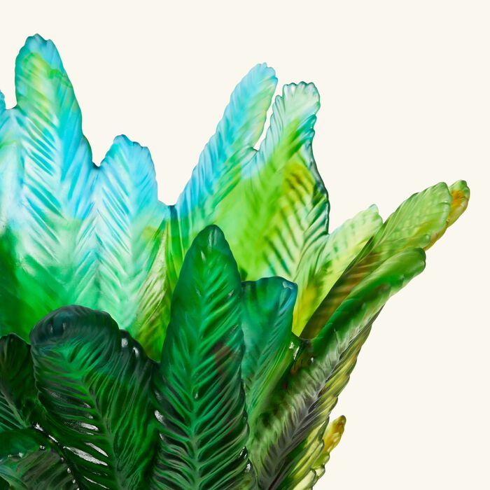 دوم مزهرية بالم بيتش كبيرة جدًا زرقاء