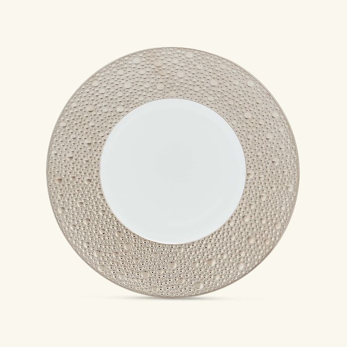 bernardaud ecume bread   butter plate round silver 16cm