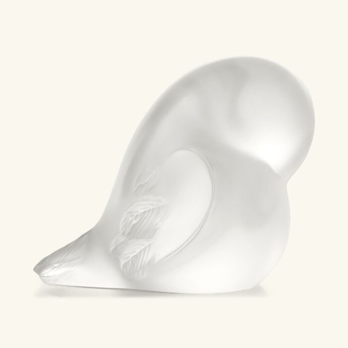 Piou Tail Down Sculpture Small Clear lalique piou tail down sculpture small clear