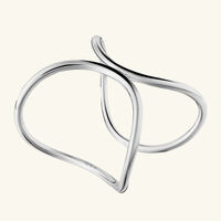 idole de christofle cuff bracelet sterling silver size 2