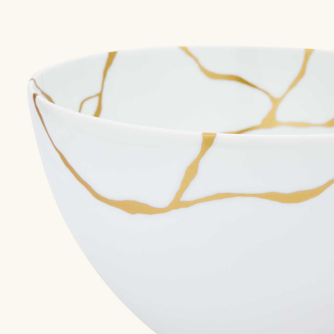 bernardaud kintsugi salad bowl white 27cm
