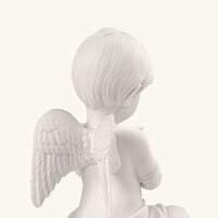 Angel With Flower Sculpture Small White lladro angel with flower sculpture small white
