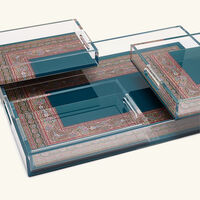 Cachemire Tray Rectangular Green Set Of 4 etro cachemire tray rectangular green set of 4