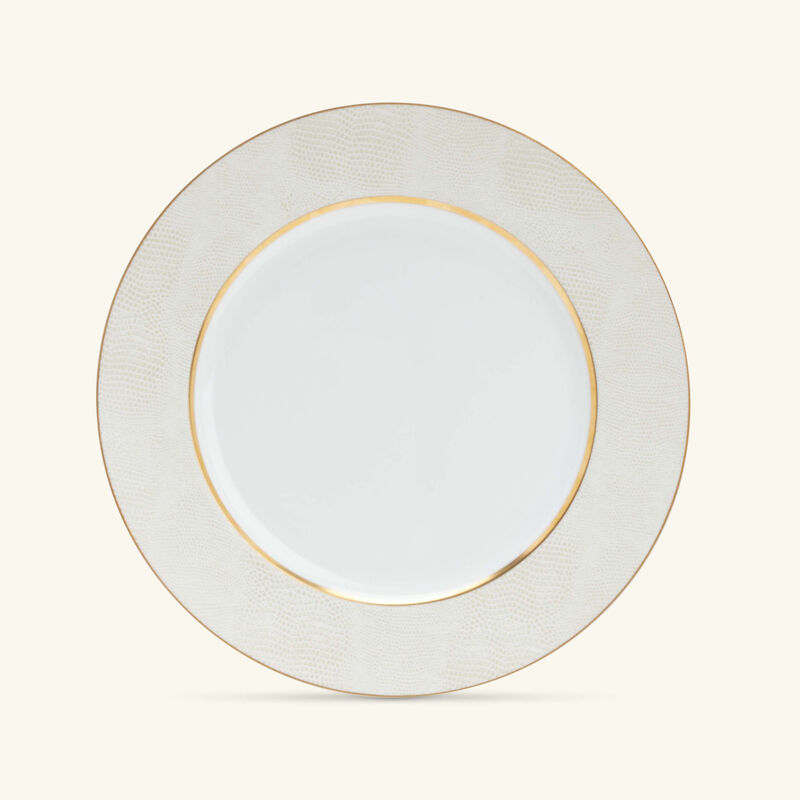 bernardaud sauvage blanc dinner plate round gold 26cm