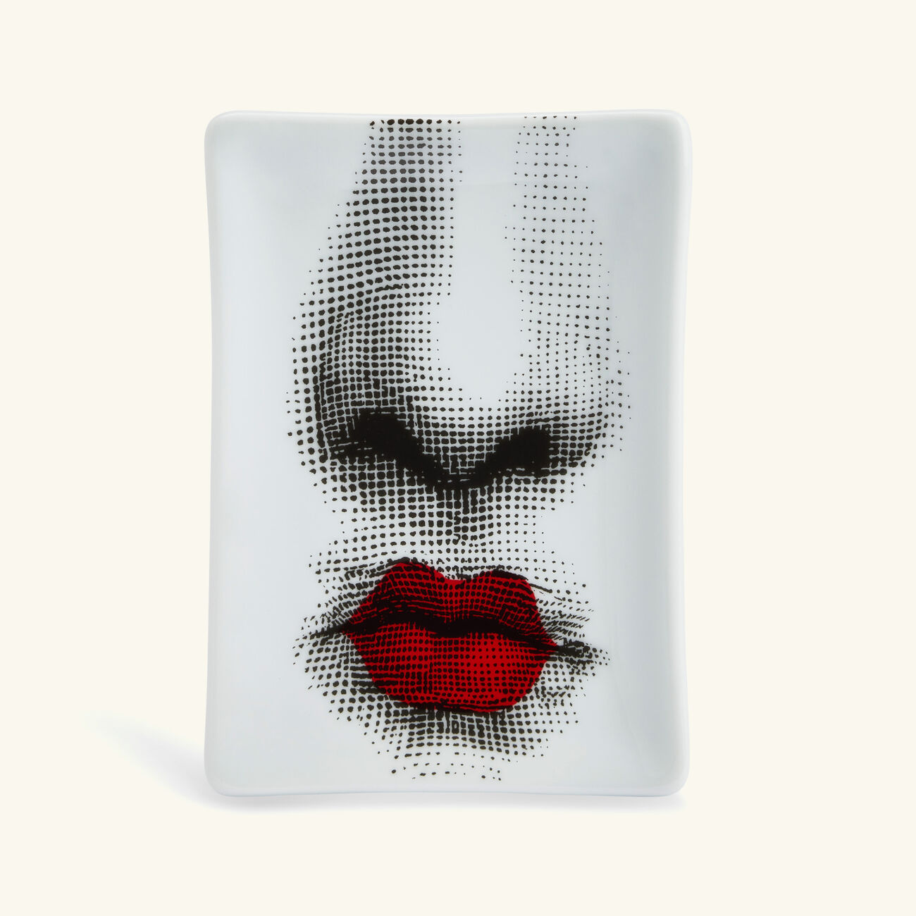 fornasetti bacio ashtray rectangular small black