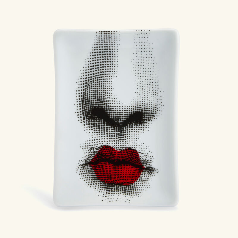 fornasetti bacio ashtray rectangular small black