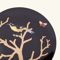 برناردو طقم أو زوازو مؤلف من 4 أطباق طعام دائرية سوداء بقياس 21 سم