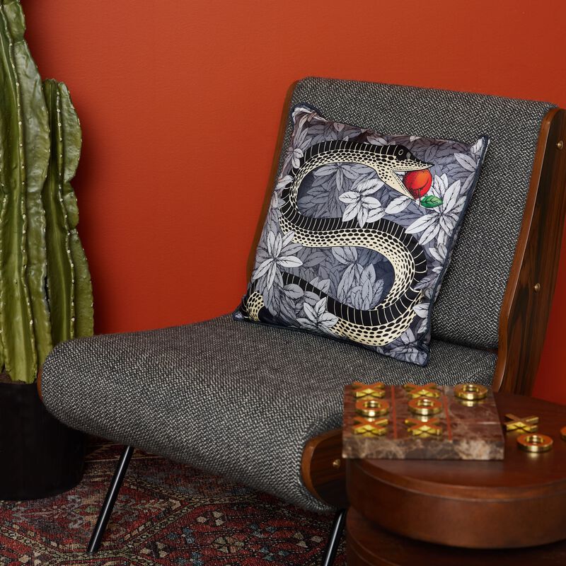 Peccato Originale Silk Pillow fornasetti peccato originale silk pillow