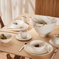 bernardaud kintsugi salad bowl white 27cm