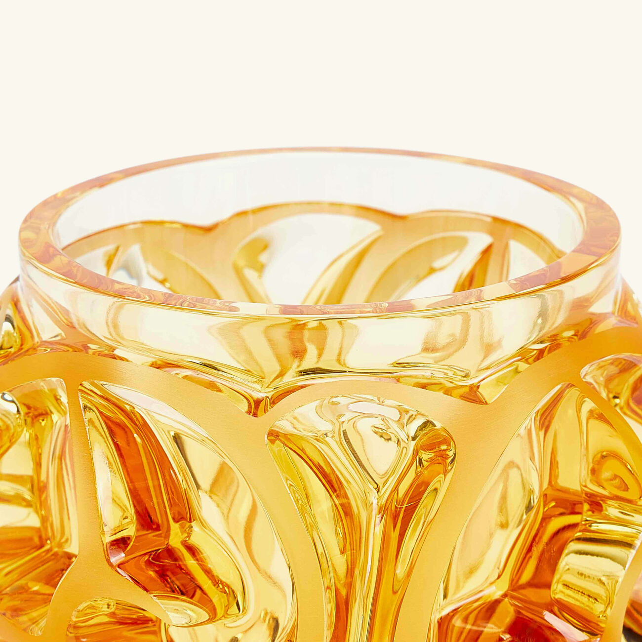 Tourbillons Vase Mini Yellow lalique tourbillons vase mini yellow