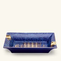 st dupont partagas linea maestra ashtray rectangular blue mini