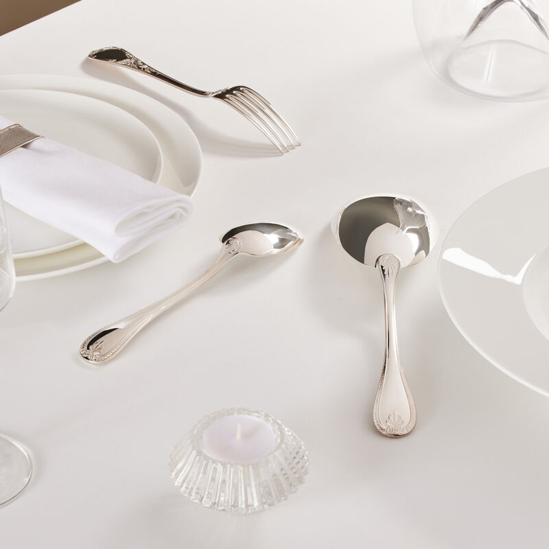 كريستوفل مغرفة الرُز مالميزون باللون الفضي