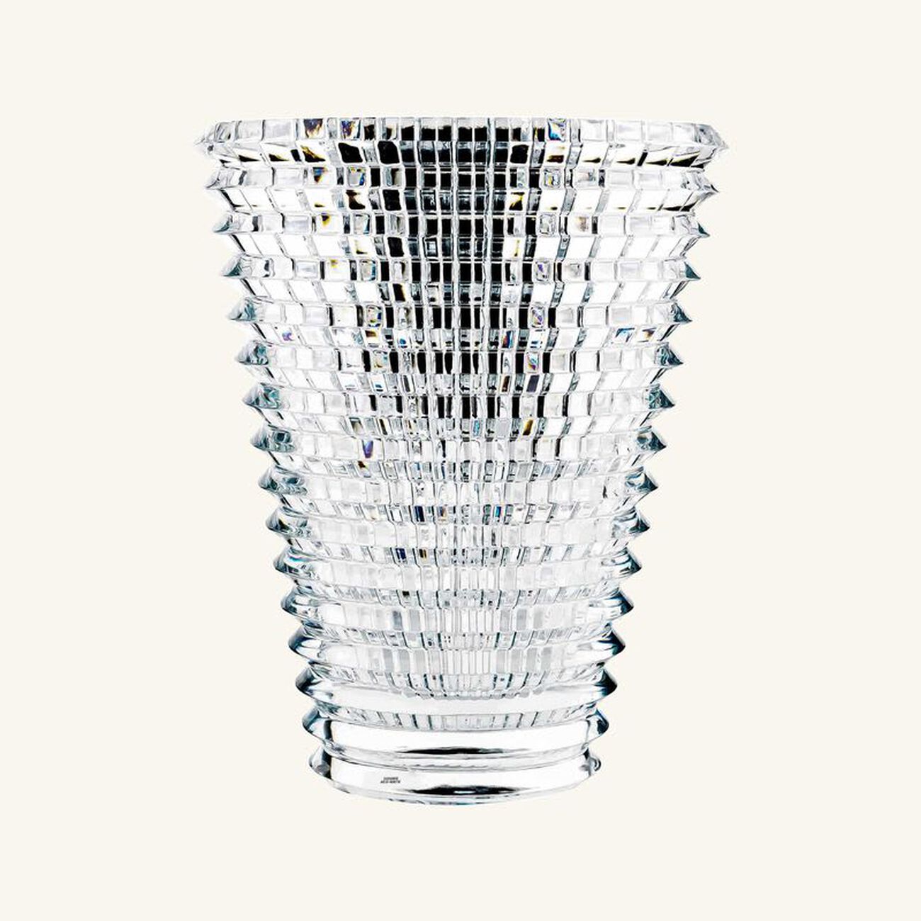 baccarat eye vase round large clear