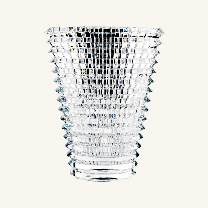 baccarat eye vase round large clear