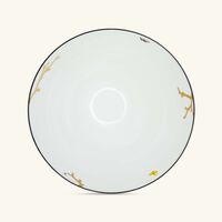 bernardaud aux oiseaux salad bowl gold 27cm