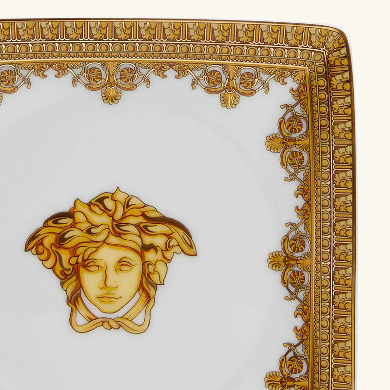 versace i love baroque trinket tray square white 11cm
