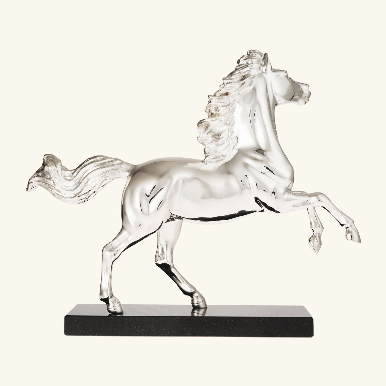 christofle lunar new year horse sculpture silver plated