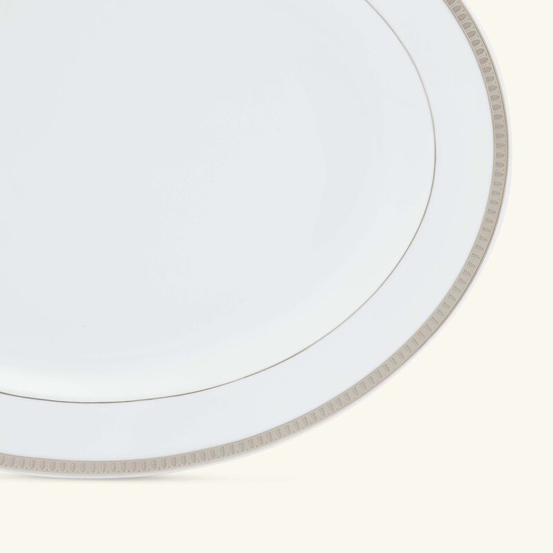 Malmaison Serving Platter Oval Silver 38cm christofle malmaison serving platter oval silver 38cm