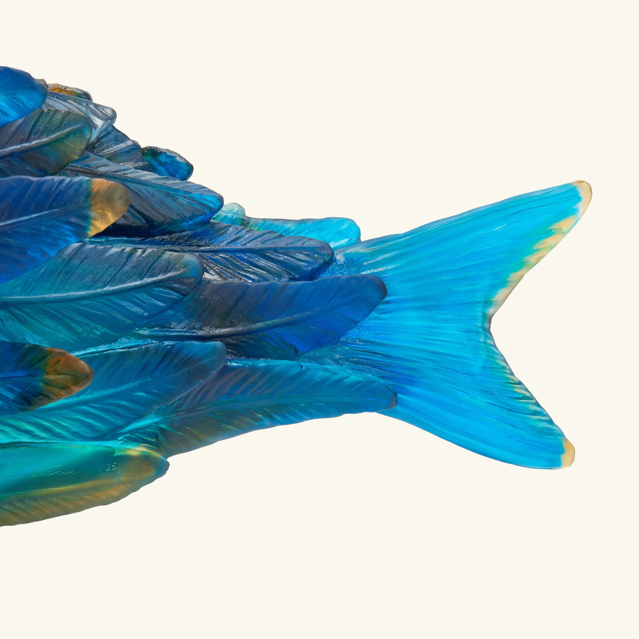 Punky Fish Sculpture Large Blue Limited Edition daum punky fish sculpture large blue limited edition