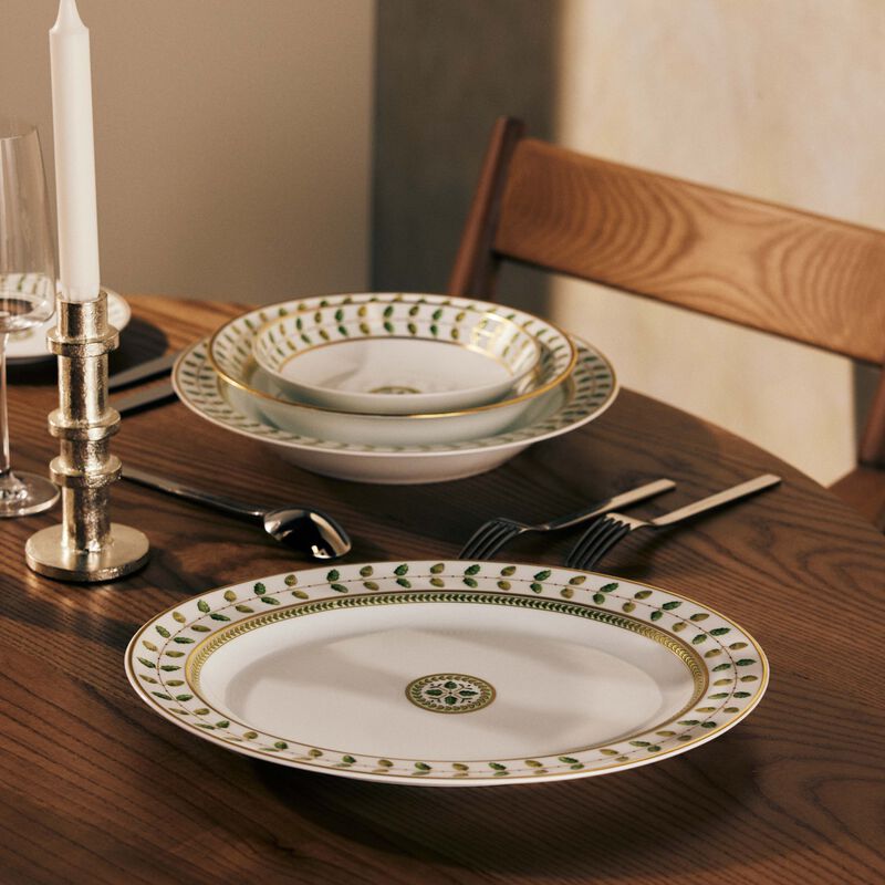 برناردو طبق الضيافة كونستانس بيضاوي أخضر 33 سم