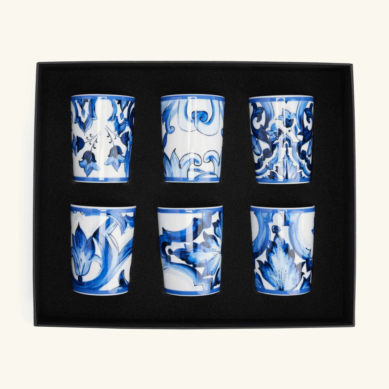 دولتشي أند غابانا كازا طقم من 6 كؤوس بلو ميديتيرانيو