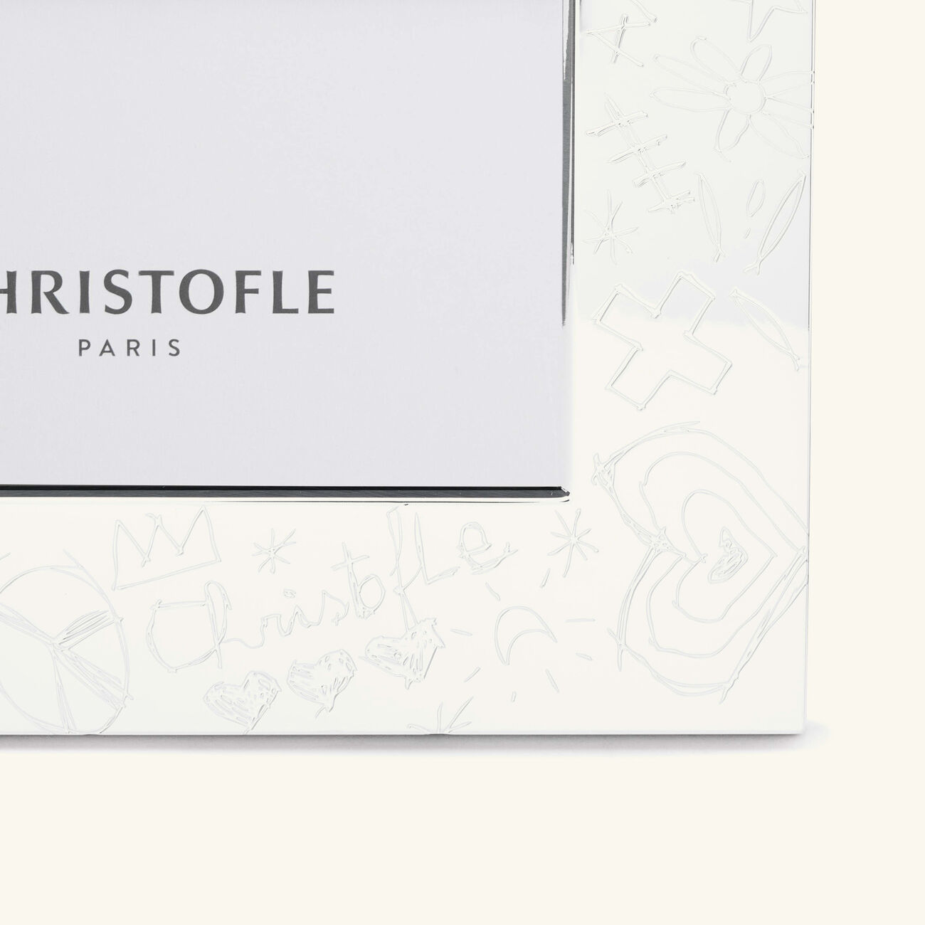 christofle graffiti picture frame silver plated 10x15cm