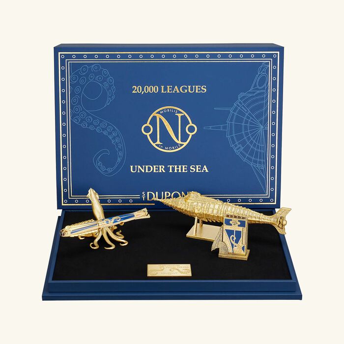 Prestige Lighter & Writing Set Blue st dupont prestige lighter writing set blue