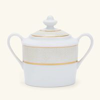 Sauvage Blanc Sugar Bowl Gold bernardaud sauvage blanc sugar bowl gold