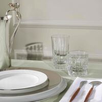 christofle iriana tumbler glass clear set of 2