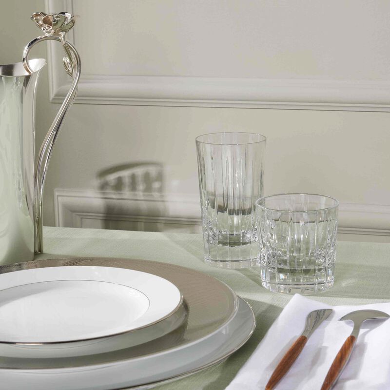 christofle iriana tumbler glass clear set of 2