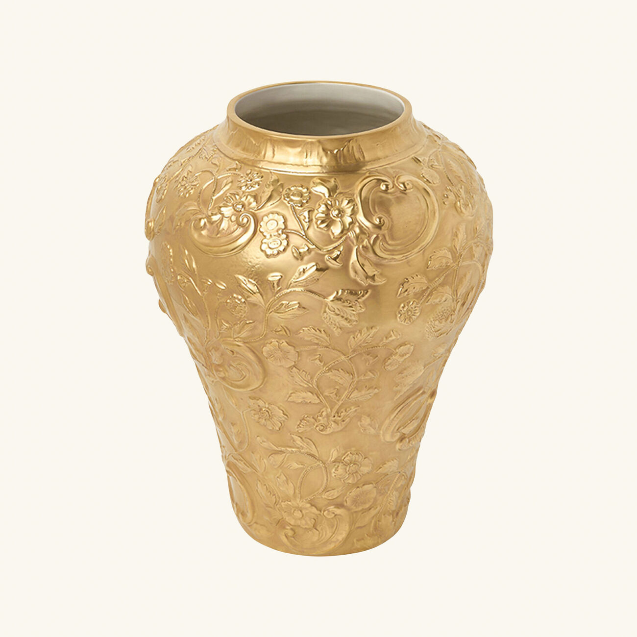 Taormina Vase Medium Gold villari taormina vase medium gold