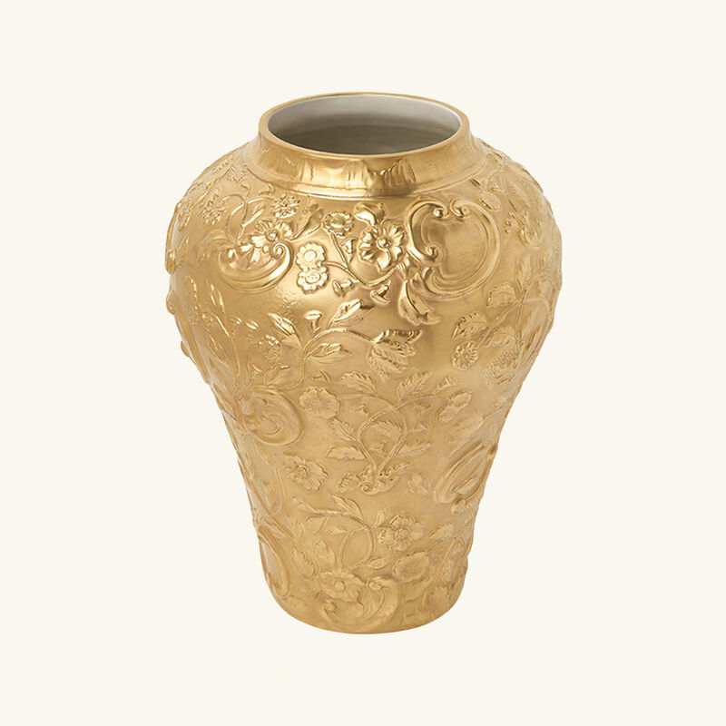 Taormina Vase Medium Gold villari taormina vase medium gold