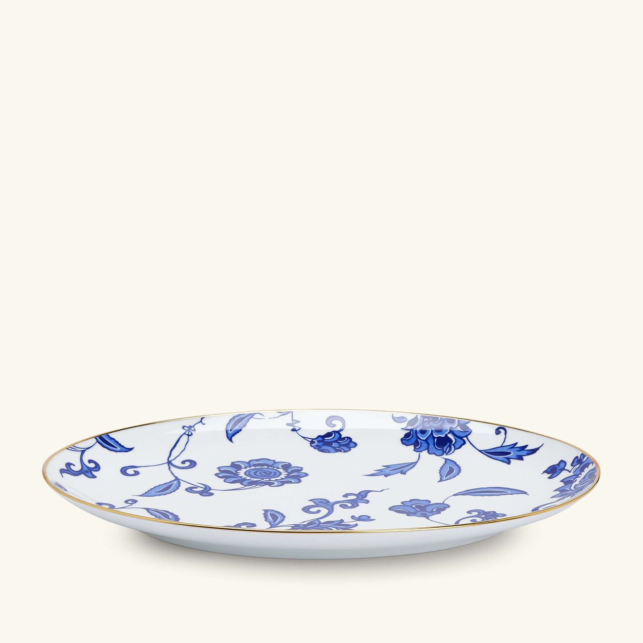 bernardaud prince bleu platter oval blue 38cm