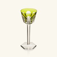 baccarat harcourt rhine wine glass green
