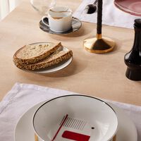 bernardaud palmyre bread   butter plate round white 16cm