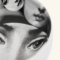 Tema e Variazioni no.242 Ashtray Round Small Grey fornasetti tema e variazioni no 242 ashtray round small grey