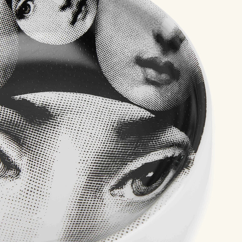 Tema e Variazioni no.242 Ashtray Round Small Grey fornasetti tema e variazioni no 242 ashtray round small grey